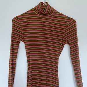 Reformation striped turtleneck